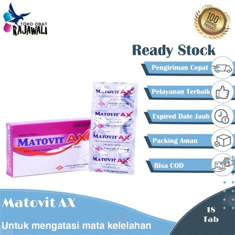 Jual Matovit Ax Vitamin Mata Perbox Strip X Tab Jakarta Barat