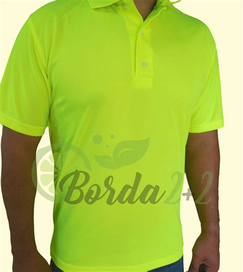 Playera Caballero Tipo Polo Dry Fit Poliester Borda