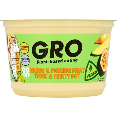 Co Op Gro Mango Passion Fruit Thick Fruity Pot G Compare