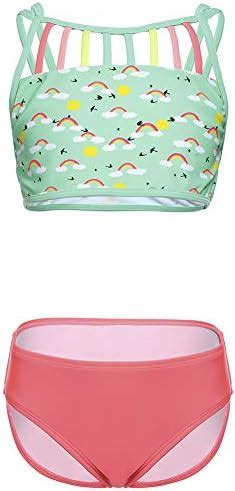 DUSISHIDAN DUSISHIDAN Bikini Kinder Mädchen Zweiteiliger Bademode Süß