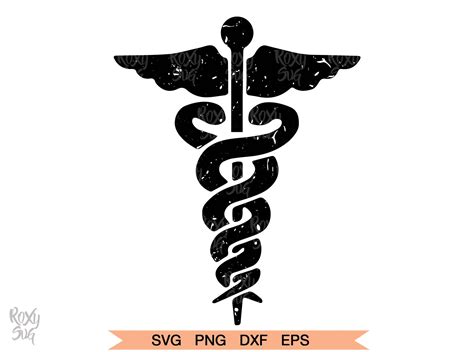 Caduceus Medical Symbol Svg Caduceus Silhouette Medical Etsy