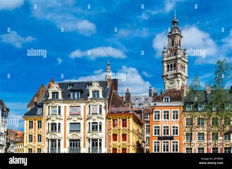 Urban landscape, architecture in the city of Lille, northern France ...