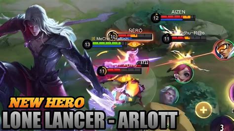 New Hero Arlott The Nd Lance Best Damage Build Youtube