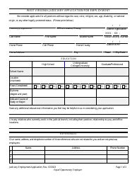 West Virginia West Virginia Judiciary Application For Employment Fill