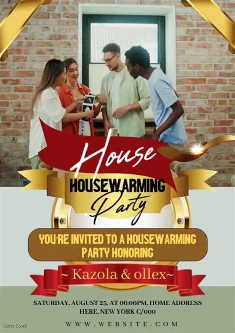 Housewarming Party Invitation Template Design Postermywall