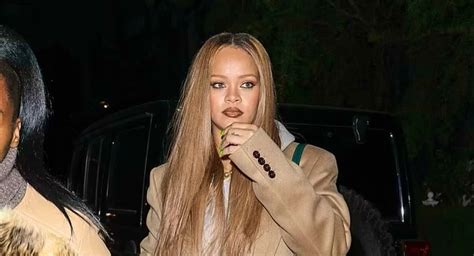 Rihanna Sports Blonde Hair While Out For Dinner In Los Angeles ICONICHIPSTER