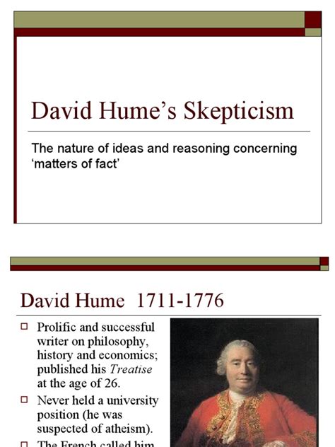 David Hume's Skepticism | PDF | David Hume | Empiricism