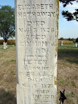 Peter Hathaway 1875 1875 Mémorial Find a Grave