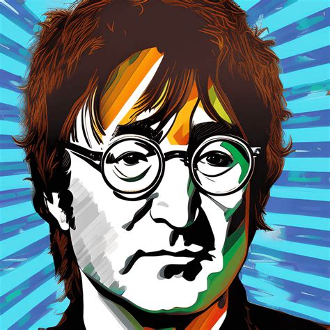 John Lennon Pop Art Portrait · Creative Fabrica