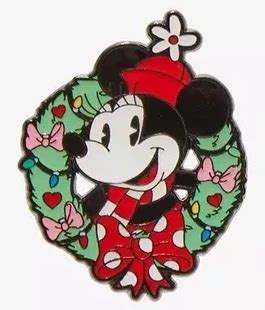 87167 Minnie Mouse Hot Topic Mickey Mouse And Friends Holiday Wreath Blind Box Loungefly