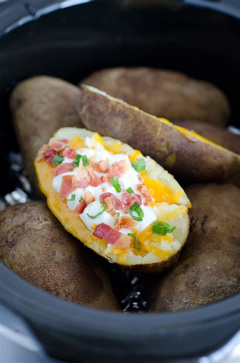 How To Make Crock Pot Baked Potatoes