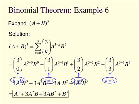binomial theorem powerpoint    id