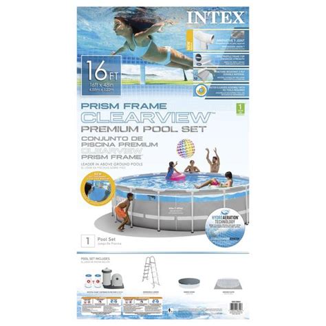 Intex 16 X 48 Prism Clearview Pool Set 26729EH Blain S Farm Fleet