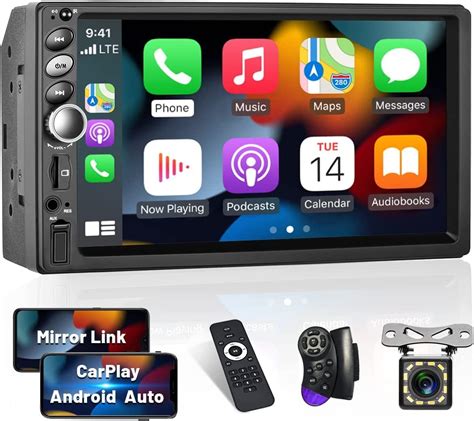 Leekooluu Radio Coche Din Con Apple Carplay Android Auto Pulgadas