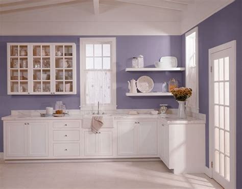 Here’s my purple kitchen. | Purple kitchen walls, Purple kitchen ...