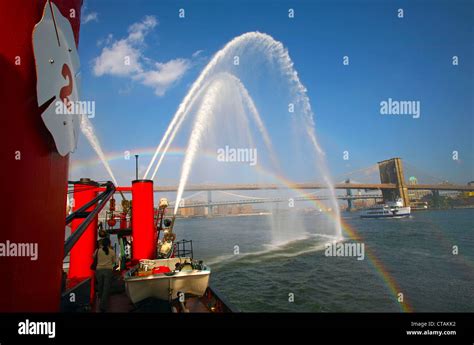 john j harvey fireboat New York city Stock Photo - Alamy