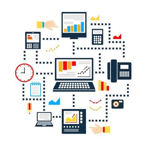 Computer Network Diagram Icon Royalty Free Vector Image