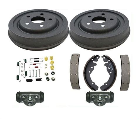 Rear Brake Drums Shoes Springs Wheel Cylinder For Chrysler PT Cruiser