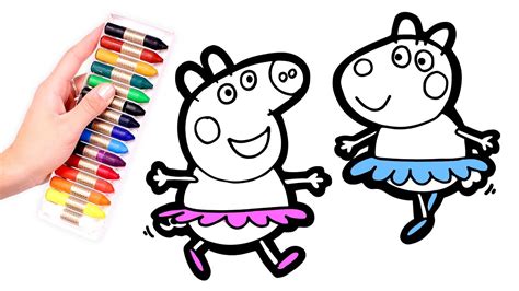 Dibuja Y Colorea Peppa Pig De Arco Iris Dibujos Para Ni Os Off