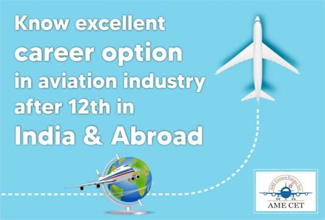 Make Your Career In The Amazing Field Of Aviation After 12th In India And Abroad Ame Cet Blogs