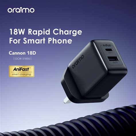 Oraimo Cannon 18D 18W Wall Charger Kit