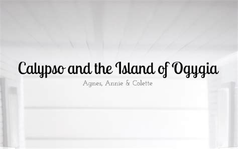 Calypso and the Island of Ogygia by Colette Ng