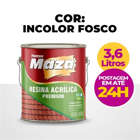 Tinta Resina Acrilica Impermeabilizante Premium Base Gua Cor Incolor