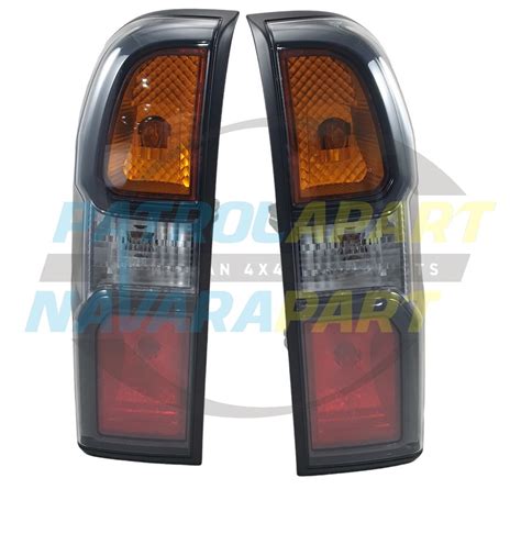 Genuine Nissan Patrol Gu Y Series Japanese Spec Black Tail Lights Pair