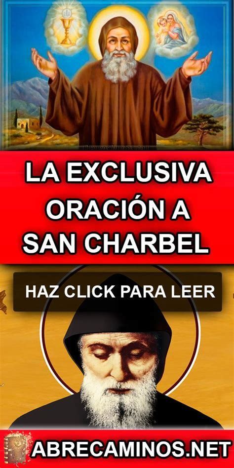 Hoy Os Enseñaré Una Oración Dedicada A San Charbel El Oraciones San