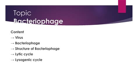 SOLUTION: Life cycle of bacteriophage - Studypool