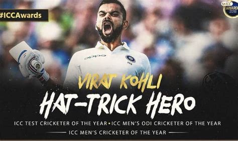 Virat Kohli Creates History At ICC Awards 2018 Becomes First Cricketer