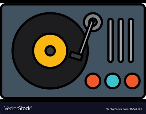 Dj turntable icon Royalty Free Vector Image - VectorStock