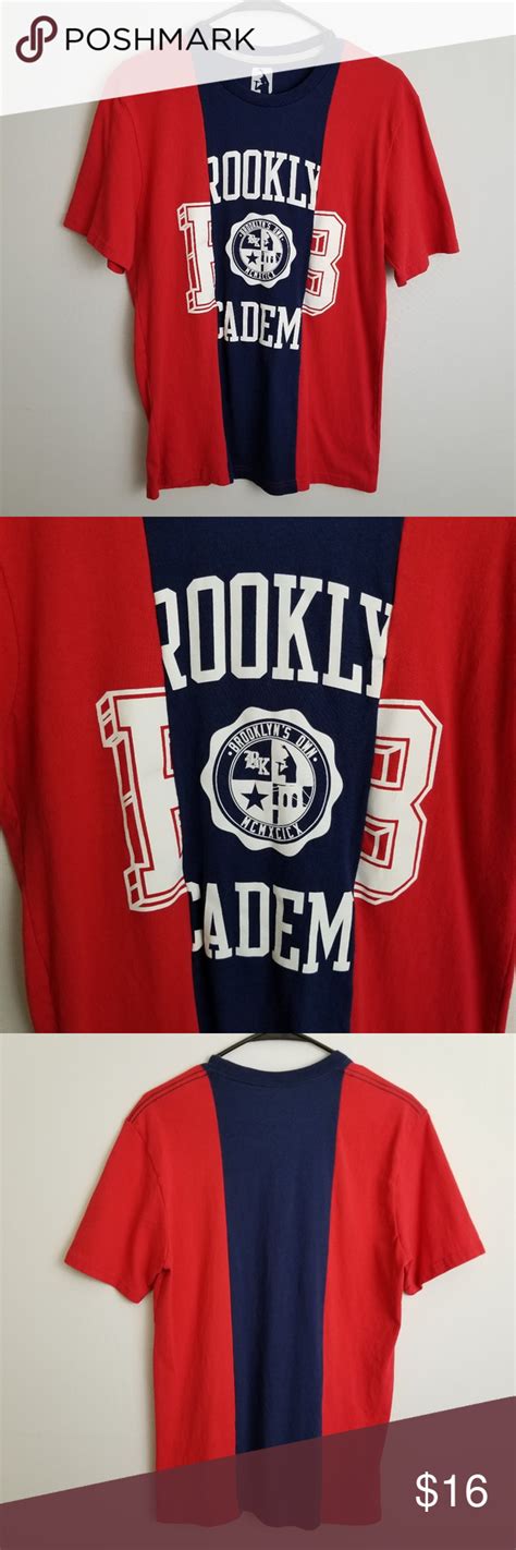 Rocawear Brooklyns Own Red Navy Blue Tshirt Rocawear Blue Tshirt Mens Tops