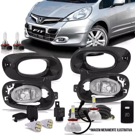 Kit Farol Milha Honda New Fit Kit Super Led