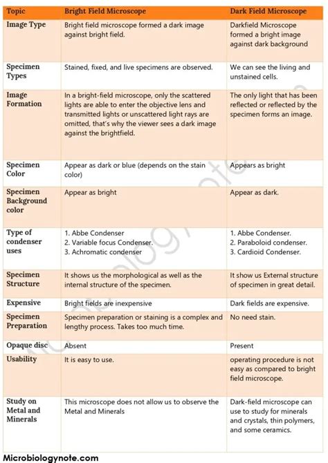 12 Difference Between Darkfield And Bright Field Microscope Biology