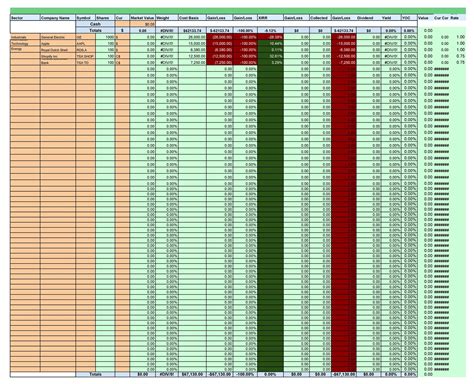 Portfolio Template Excel Dokumen Hanna