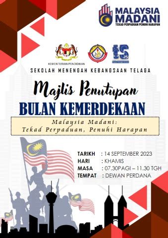 BUKU PROGRAM PENUTUPAN BULAN KEMERDEKAAN SMK TELAGA TAHUN 2023