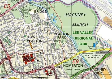 Hackney London Borough Map– I Love Maps