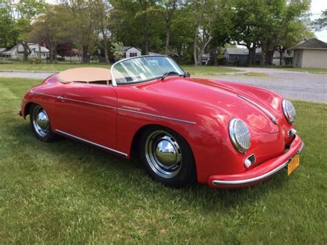 1957 Porsche Speedster Re Creation Only 1 098 Original Miles