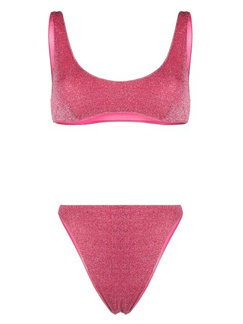 Oséree glitter detail Bikini Set Farfetch