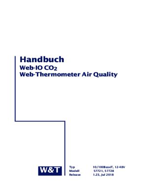 Fillable Online Handbuch Web IO CO 2 Web Thermometer Air Quality W T