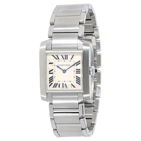 Cartier Tank Divan Stainless Steel Unisex Wristwatch at 1stDibs