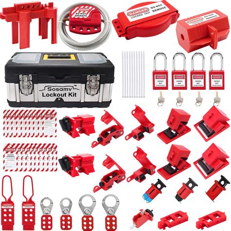 Sosamv Lockout Tagout Kit Premium Quality Safety Padlocks Haps