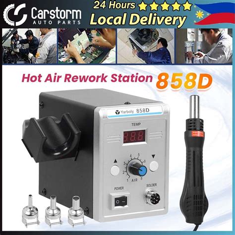 Carstorm D Hot Air Rework Station Digtal Lcd Display Hot Air Soldering Station Smd Smt Hot