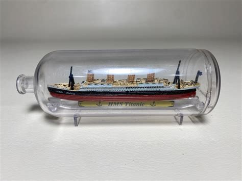 Vintage Galoob Micro Machines Ship In A Bottle Rms Titanic Not