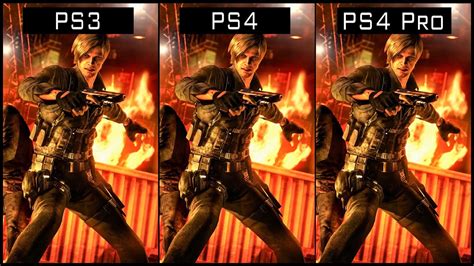 Resident Evil 6 PS4 Pro Vs PS4 Vs PS3 Graphics Comparison YouTube