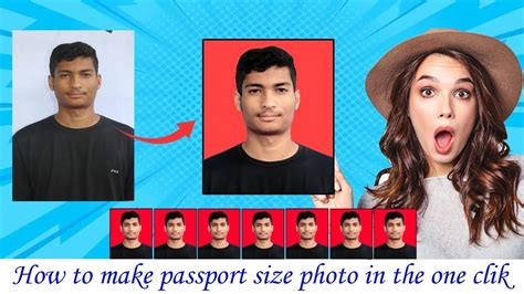 How To Make Passport Size Photo Within One Click Magic Youtube