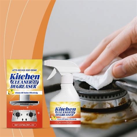 kitchen degreasing foam spray  stovetops range hoods oven grills