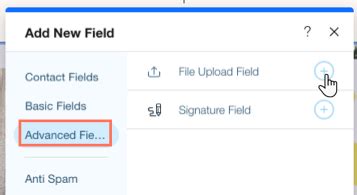 Wix Forms Adding A File Upload Field Help Center Wix