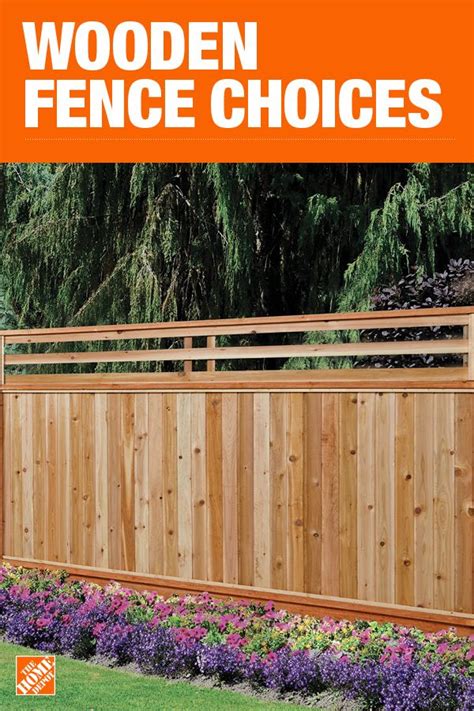 Wood Fencing - Fencing & Gates - The Home Depot | Backyard fences ...